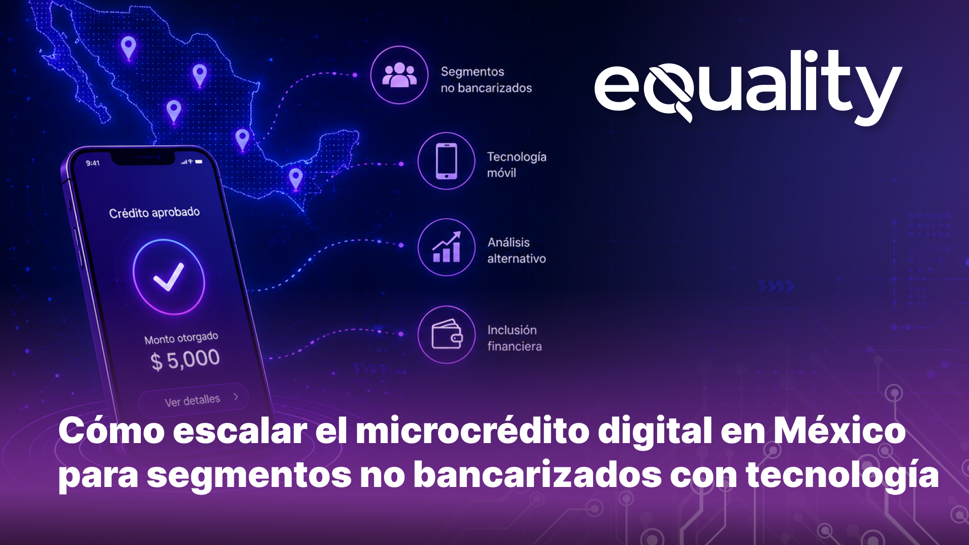 Microcrédito digital en México para segmentos no bancarizados con tecnología